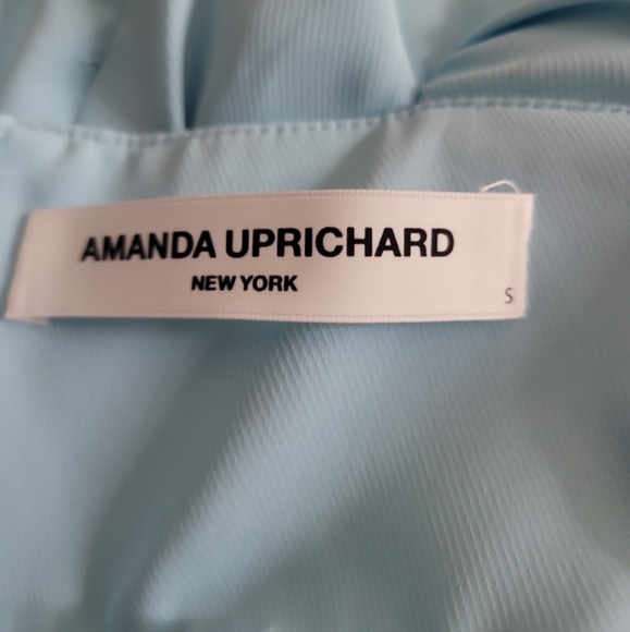 Amanda Uprichard Nicolia Tiered Mini Dress In Ice Blue Sz S - Picture 8 of 9